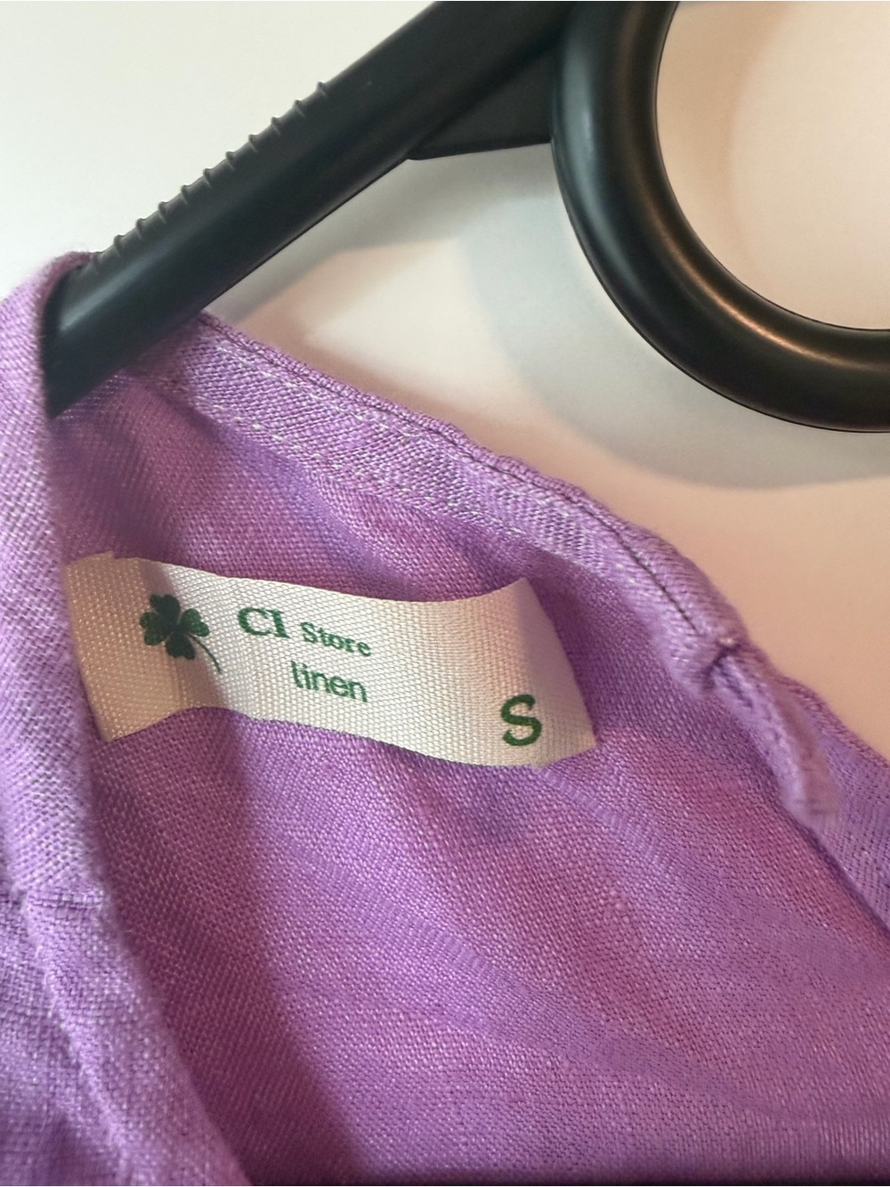 100% Irish linen lilac maxi Embroidered Puff Sleeve dress fairy princess - Picture 4 of 5